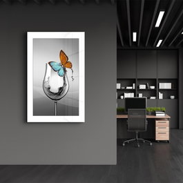 Wallity CAM-1015 Pintura Decorativa de Vidrio Templado Multicolor 46 x 72 cm